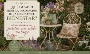 qué impacto tiene la decoración de jardines en el bienestar Cómo decorar un jardín con estilo vintage