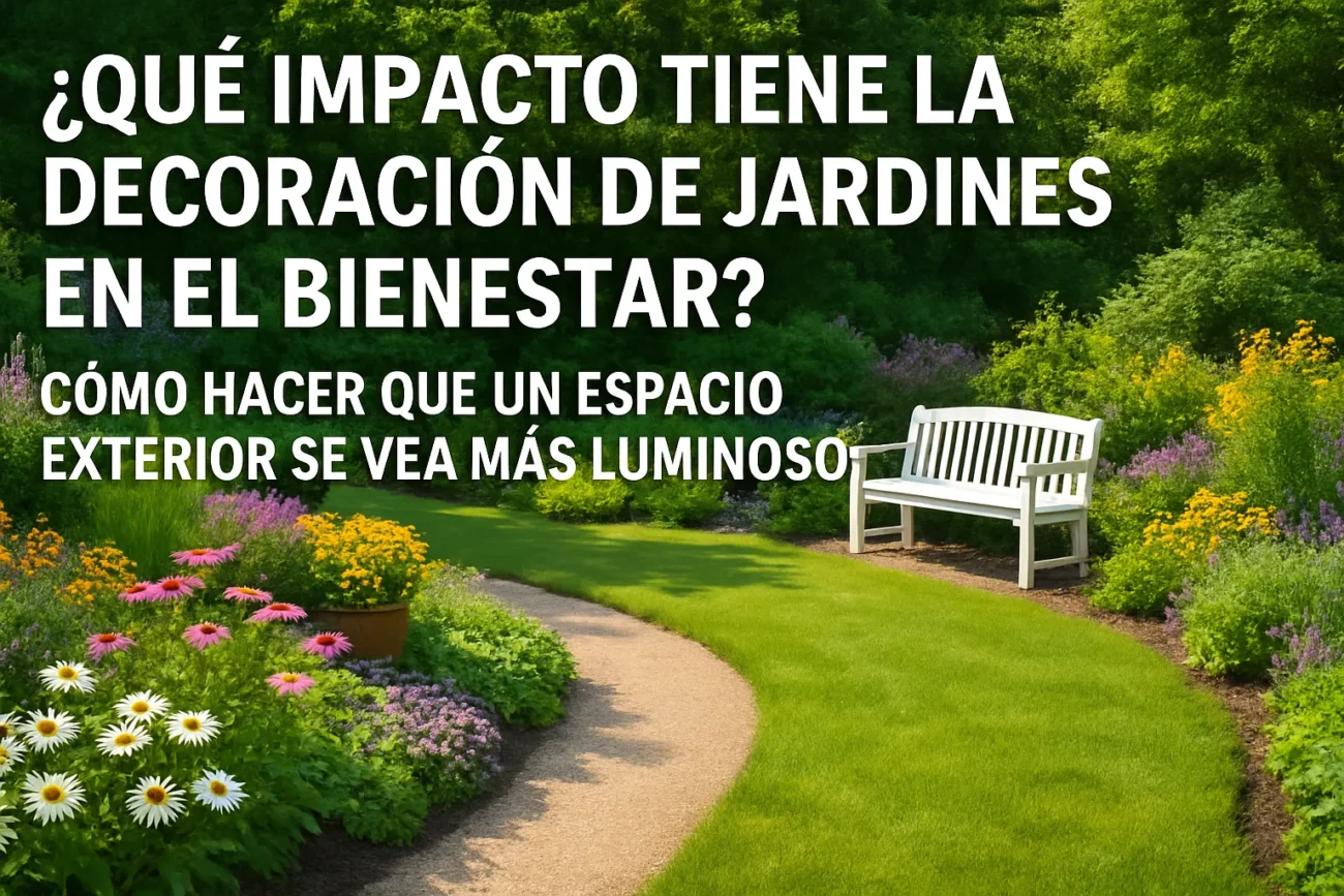 qué impacto tiene la decoración de jardines en el bienestar Cómo hacer que un espacio exterior se vea más luminoso