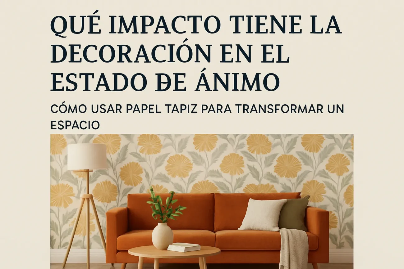 qué impacto tiene la decoración en el estado de ánimo Cómo usar papel tapiz para transformar un espacio