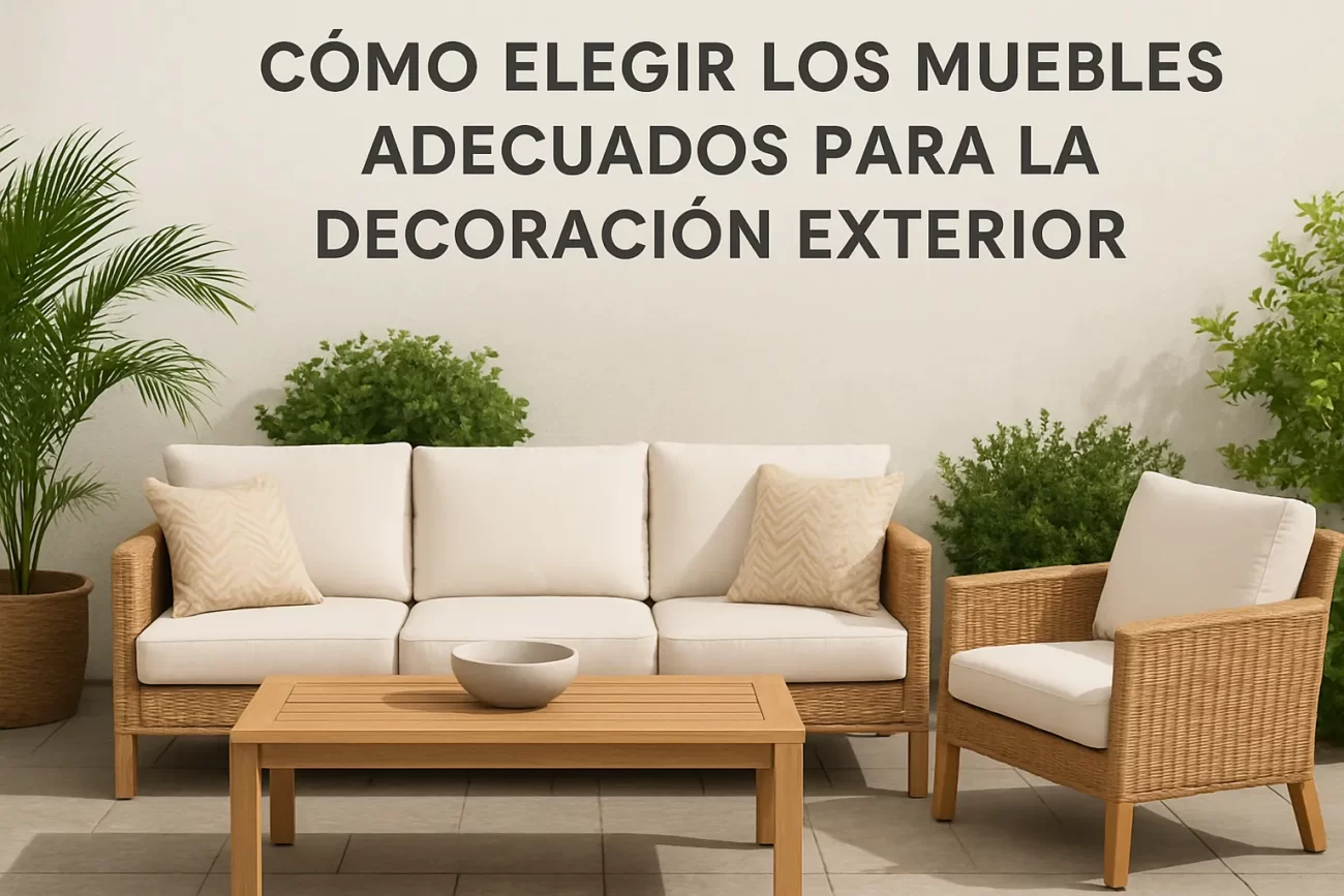 qué opciones existen para renovar Cómo elegir los muebles adecuados para la decoración exterior