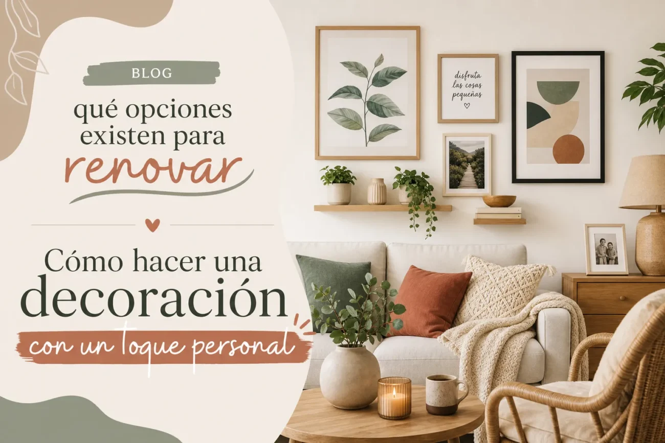 qué opciones existen para renovar Cómo hacer una decoración con un toque personal