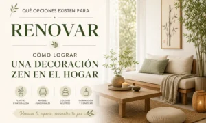 qué opciones existen para renovar Cómo lograr una decoración zen en el hogar