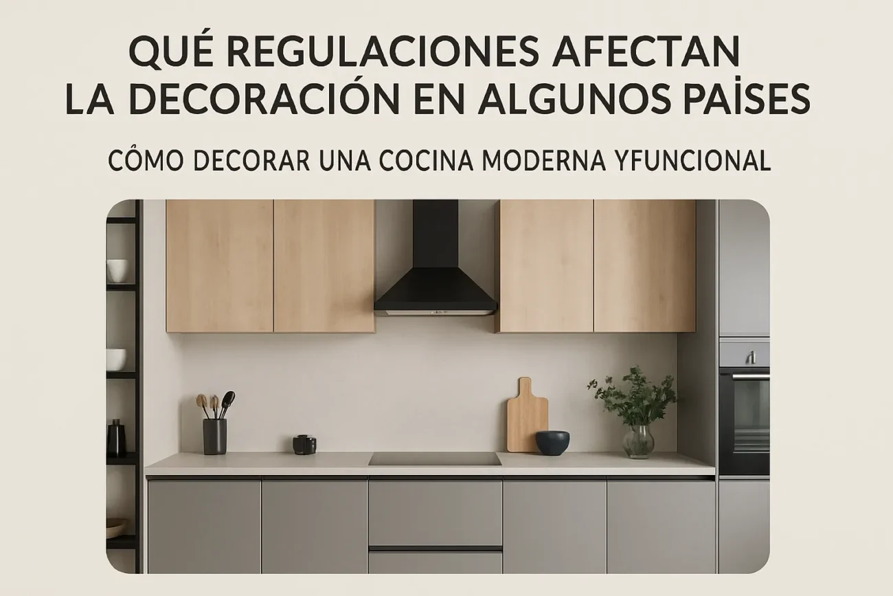 qué regulaciones afectan la decoración en algunos países Cómo decorar una cocina moderna y funcional