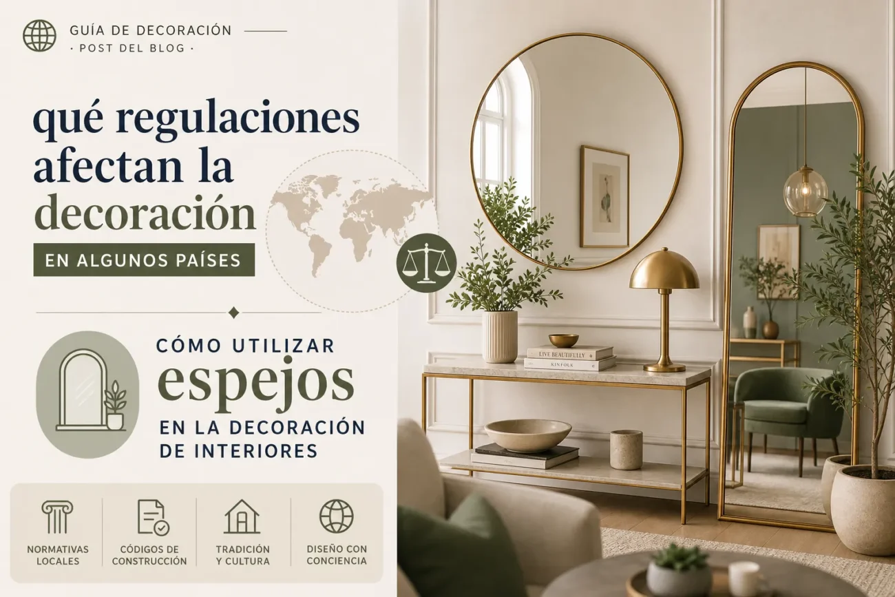 qué regulaciones afectan la decoración en algunos países Cómo utilizar espejos en la decoración de interiores