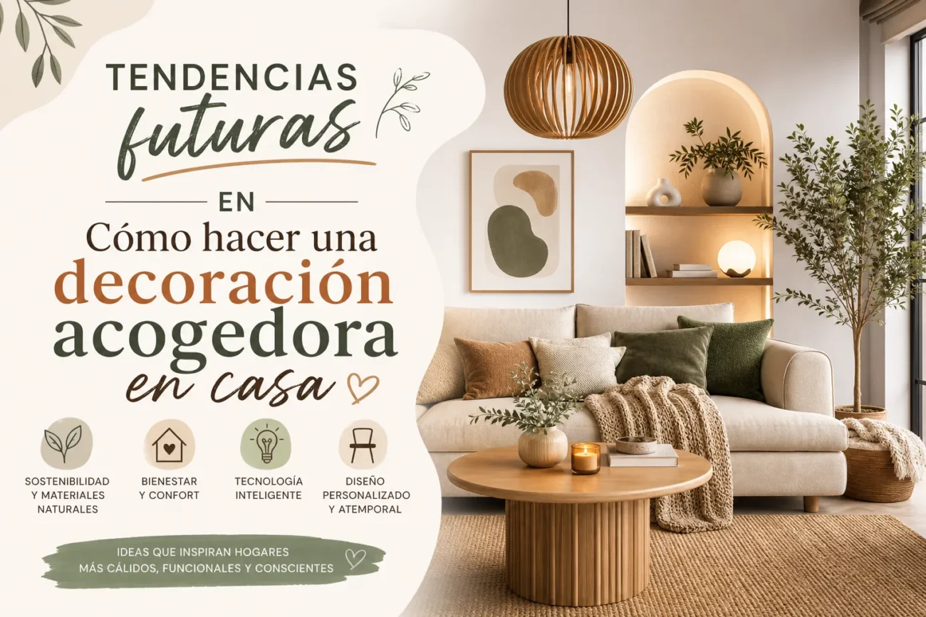 tendencias futuras en Cómo hacer una decoración acogedora en casa