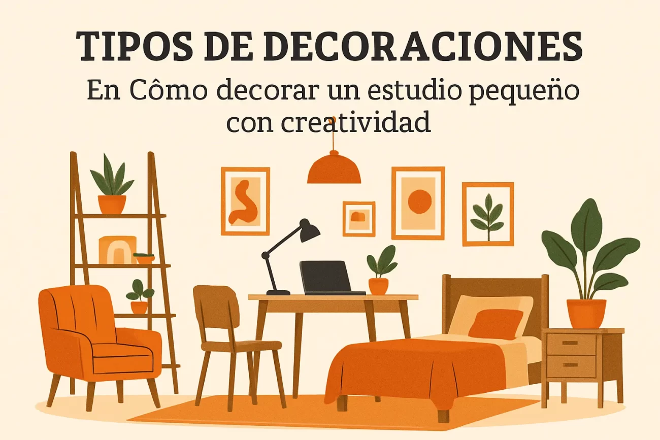 tipos de decoraciones en Cómo decorar un estudio pequeño con creatividad