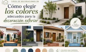 tipos de decoraciones en Cómo elegir los colores adecuados para la decoración exterior
